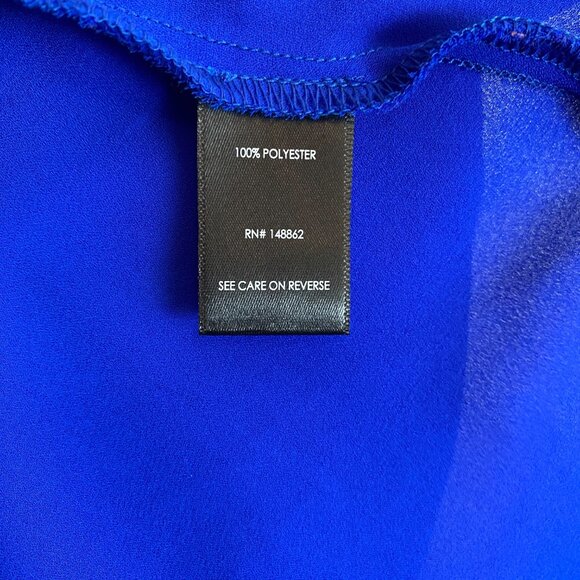 Torrid Blue Sleeveless Button-Down Blouse with Ties - Picture 10 of 12